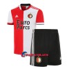 Virallinen Fanipaita + Shortsit Feyenoord Rotterdam Kotipelipaita 2021-22 - Lasten